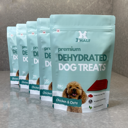 3nhalf healthy and natural chicken and oats dog cookies pack of 5 sale 8 percent off