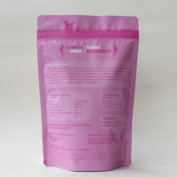 Chicken & Pumpkin Sticks Healthy Dog Treats Three And Half Doggo